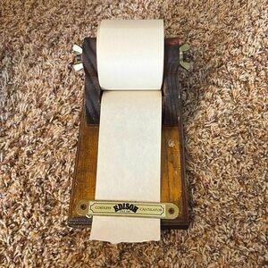 Vintage Edison Cordless Calculator Notepad Antique